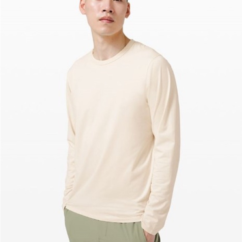 lululemon - men’s cream long sleeve